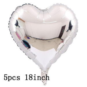 36inch silver confetti balloon pink white latex balloon silver romantic theme wedding birthday party decoration princes baby sho