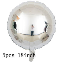Load image into Gallery viewer, 36inch silver confetti balloon pink white latex balloon silver romantic theme wedding birthday party decoration princes baby sho