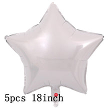 Load image into Gallery viewer, 36inch silver confetti balloon pink white latex balloon silver romantic theme wedding birthday party decoration princes baby sho