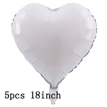 Load image into Gallery viewer, 36inch silver confetti balloon pink white latex balloon silver romantic theme wedding birthday party decoration princes baby sho