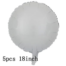 Load image into Gallery viewer, 36inch silver confetti balloon pink white latex balloon silver romantic theme wedding birthday party decoration princes baby sho