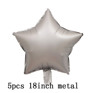 36inch silver confetti balloon pink white latex balloon silver romantic theme wedding birthday party decoration princes baby sho