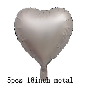 36inch silver confetti balloon pink white latex balloon silver romantic theme wedding birthday party decoration princes baby sho