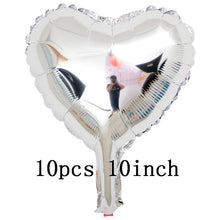 Load image into Gallery viewer, 36inch silver confetti balloon pink white latex balloon silver romantic theme wedding birthday party decoration princes baby sho