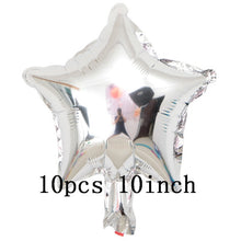 Load image into Gallery viewer, 36inch silver confetti balloon pink white latex balloon silver romantic theme wedding birthday party decoration princes baby sho