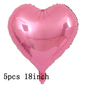 36inch silver confetti balloon pink white latex balloon silver romantic theme wedding birthday party decoration princes baby sho