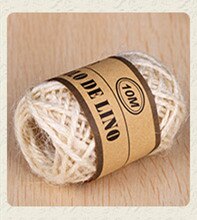 Load image into Gallery viewer, 10M 2mm Natural Burlap Hessian Jute Twine Cord Hemp Rope String Gift Packing Strings Event &amp; Party Supplies Wedding Decor