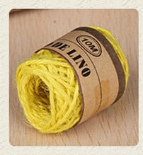 Load image into Gallery viewer, 10M 2mm Natural Burlap Hessian Jute Twine Cord Hemp Rope String Gift Packing Strings Event &amp; Party Supplies Wedding Decor