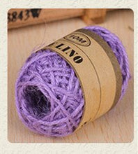Load image into Gallery viewer, 10M 2mm Natural Burlap Hessian Jute Twine Cord Hemp Rope String Gift Packing Strings Event &amp; Party Supplies Wedding Decor