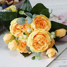 Load image into Gallery viewer, Artificial flowers for decoration Rose Peony Silk small bouquet flores party spring wedding decoration mariage fake Flower