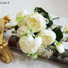 Load image into Gallery viewer, Artificial flowers for decoration Rose Peony Silk small bouquet flores party spring wedding decoration mariage fake Flower