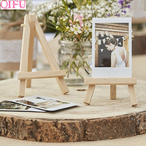 QIFU Wedding Wooden Easels Rustic Wedding Decoration Wedding Table Decor Wedding Party Decor Art Painting Name Card Stand