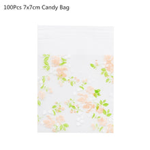 Load image into Gallery viewer, 50/100Pcs Plastic Bags Thank you Cookie&amp;Candy Bag Self-Adhesive For Wedding Birthday Party Gift Bag Biscuit Baking Packaging Bag