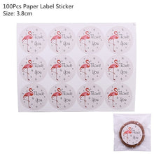 Load image into Gallery viewer, 50/100Pcs Plastic Bags Thank you Cookie&amp;Candy Bag Self-Adhesive For Wedding Birthday Party Gift Bag Biscuit Baking Packaging Bag