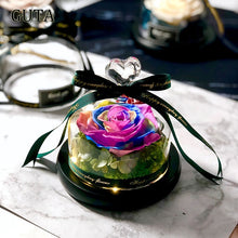 Load image into Gallery viewer, Creative Presents Eternal Exclusive Rose in Glass Dome The Beauty and Beast Rose Romantic Valentine&#39;s Day Gifts Teachers&#39; Gift
