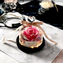 Load image into Gallery viewer, Creative Presents Eternal Exclusive Rose in Glass Dome The Beauty and Beast Rose Romantic Valentine&#39;s Day Gifts Teachers&#39; Gift