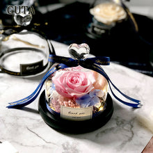 Load image into Gallery viewer, Creative Presents Eternal Exclusive Rose in Glass Dome The Beauty and Beast Rose Romantic Valentine&#39;s Day Gifts Teachers&#39; Gift