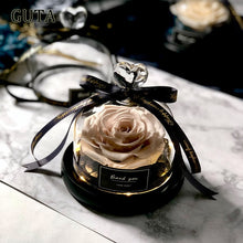 Load image into Gallery viewer, Creative Presents Eternal Exclusive Rose in Glass Dome The Beauty and Beast Rose Romantic Valentine&#39;s Day Gifts Teachers&#39; Gift