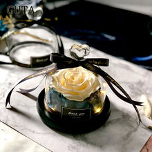 Load image into Gallery viewer, Creative Presents Eternal Exclusive Rose in Glass Dome The Beauty and Beast Rose Romantic Valentine&#39;s Day Gifts Teachers&#39; Gift