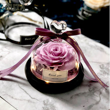 Load image into Gallery viewer, Creative Presents Eternal Exclusive Rose in Glass Dome The Beauty and Beast Rose Romantic Valentine&#39;s Day Gifts Teachers&#39; Gift