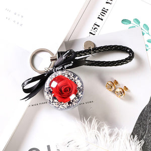 Creative Presents Eternal Exclusive Rose in Glass Dome The Beauty and Beast Rose Romantic Valentine's Day Gifts Teachers' Gift