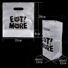 Load image into Gallery viewer, 50pcs Thank You Plastic Gift Bag Cloth Storage Shopping Bag with Handle Party Wedding Plastic Candy Cake Wrapping Bags