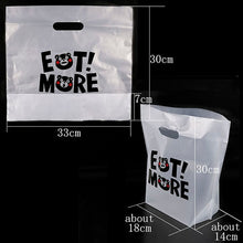 Load image into Gallery viewer, 50pcs Thank You Plastic Gift Bag Cloth Storage Shopping Bag with Handle Party Wedding Plastic Candy Cake Wrapping Bags