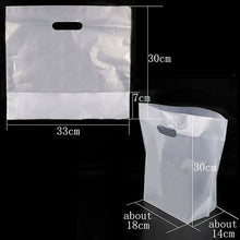 Load image into Gallery viewer, 50pcs Thank You Plastic Gift Bag Cloth Storage Shopping Bag with Handle Party Wedding Plastic Candy Cake Wrapping Bags