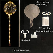 Load image into Gallery viewer, Reusable Luminous LED Balloon Transparent Round Bubble Birthday Party Wedding Decoration LED Bubble Balloon Baby Shower Kids Toy
