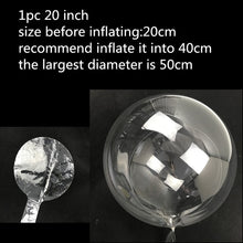 Load image into Gallery viewer, Reusable Luminous LED Balloon Transparent Round Bubble Birthday Party Wedding Decoration LED Bubble Balloon Baby Shower Kids Toy