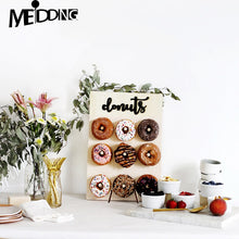 Load image into Gallery viewer, Wooden Wall Holds Donut Boards Stand Hanging Donuts Table Wedding Decoration Accessories Baby Shower Kids Birthday Party Decor