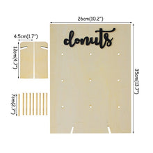 Load image into Gallery viewer, Wooden Wall Holds Donut Boards Stand Hanging Donuts Table Wedding Decoration Accessories Baby Shower Kids Birthday Party Decor