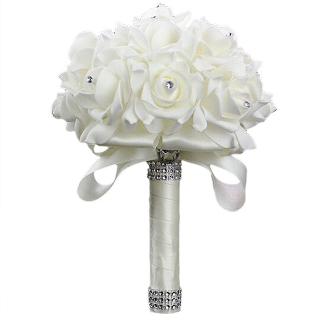 Wedding Flowers Bridal Bouquets Bridesmaid Flower Rose Centerpiece Bouquet Bride Hydrangea Artificial White Supplies