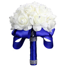 Load image into Gallery viewer, Wedding Flowers Bridal Bouquets Bridesmaid Flower Rose Centerpiece Bouquet Bride Hydrangea Artificial White Supplies