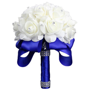 Wedding Flowers Bridal Bouquets Bridesmaid Flower Rose Centerpiece Bouquet Bride Hydrangea Artificial White Supplies