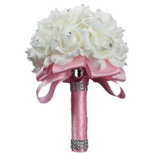 Load image into Gallery viewer, Wedding Flowers Bridal Bouquets Bridesmaid Flower Rose Centerpiece Bouquet Bride Hydrangea Artificial White Supplies