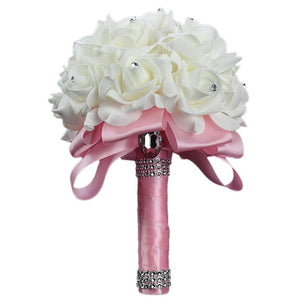 Wedding Flowers Bridal Bouquets Bridesmaid Flower Rose Centerpiece Bouquet Bride Hydrangea Artificial White Supplies