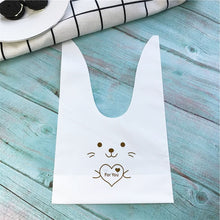 Load image into Gallery viewer, 10pcs/lot Cute Rabbit Ear Cookie Bags Gift Bags For Candy Biscuits Snack Baking Package Wedding Favors Gifts Easter decoration