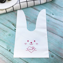 Load image into Gallery viewer, 10pcs/lot Cute Rabbit Ear Cookie Bags Gift Bags For Candy Biscuits Snack Baking Package Wedding Favors Gifts Easter decoration
