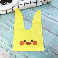 Load image into Gallery viewer, 10pcs/lot Cute Rabbit Ear Cookie Bags Gift Bags For Candy Biscuits Snack Baking Package Wedding Favors Gifts Easter decoration