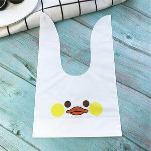 10pcs/lot Cute Rabbit Ear Cookie Bags Gift Bags For Candy Biscuits Snack Baking Package Wedding Favors Gifts Easter decoration