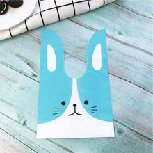 Load image into Gallery viewer, 10pcs/lot Cute Rabbit Ear Cookie Bags Gift Bags For Candy Biscuits Snack Baking Package Wedding Favors Gifts Easter decoration