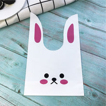 Load image into Gallery viewer, 10pcs/lot Cute Rabbit Ear Cookie Bags Gift Bags For Candy Biscuits Snack Baking Package Wedding Favors Gifts Easter decoration
