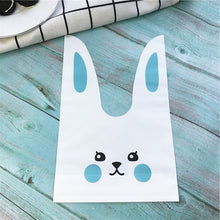 Load image into Gallery viewer, 10pcs/lot Cute Rabbit Ear Cookie Bags Gift Bags For Candy Biscuits Snack Baking Package Wedding Favors Gifts Easter decoration
