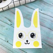 Load image into Gallery viewer, 10pcs/lot Cute Rabbit Ear Cookie Bags Gift Bags For Candy Biscuits Snack Baking Package Wedding Favors Gifts Easter decoration