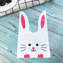 Load image into Gallery viewer, 10pcs/lot Cute Rabbit Ear Cookie Bags Gift Bags For Candy Biscuits Snack Baking Package Wedding Favors Gifts Easter decoration